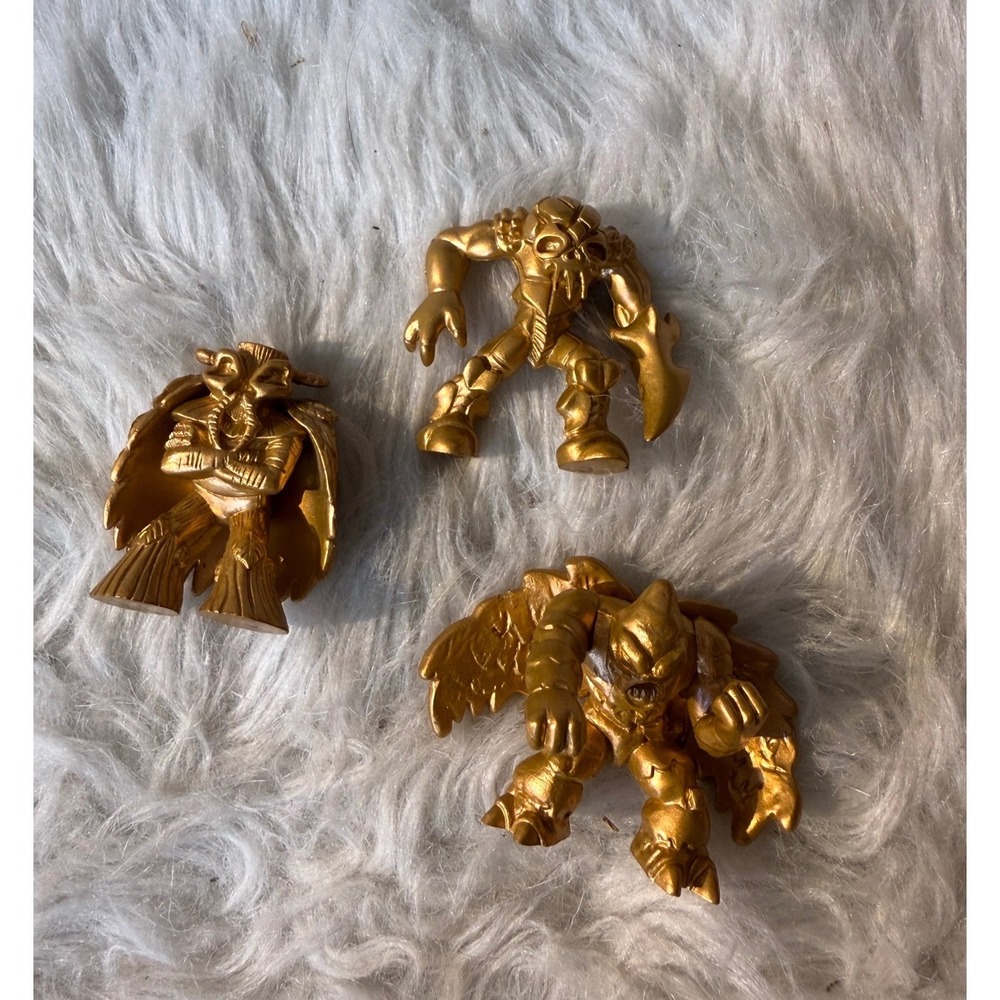 Giochi Preziosi Gormiti Gold Mini Figures‎ Lot of 3 QFG 9324 9323 2 3 6 Vintage